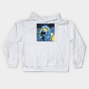 lion painting (leo art, lion king) Kids Hoodie